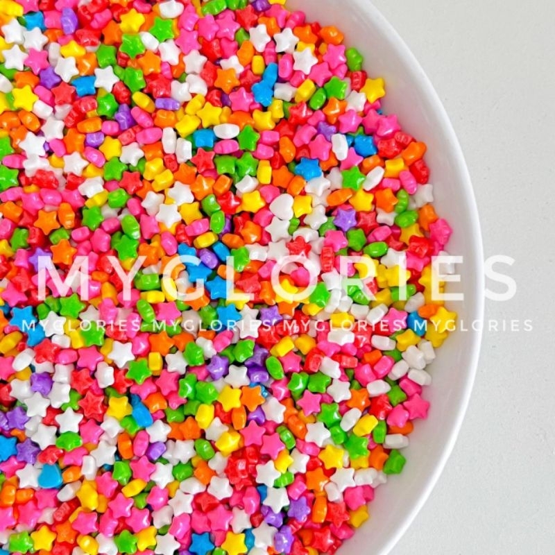 

Hiasan Kue Trimit Hati Bintang Kecil Bisa Dimakan Sprinkle Love Star Spikel Ulang Tahun