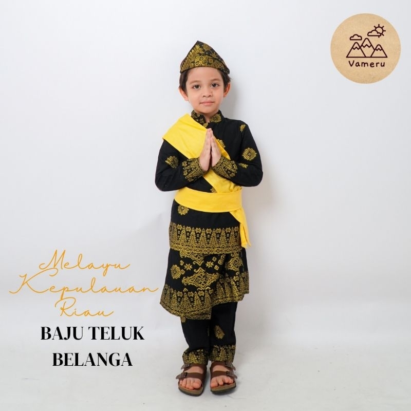 VAMERU - BAJU ADAT MELAYU KEPULAUAN RIAU ANAK LAKI LAKI