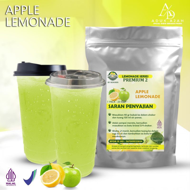 

APPLE LEMONADE 1KG /Minuman Bubuk Instan