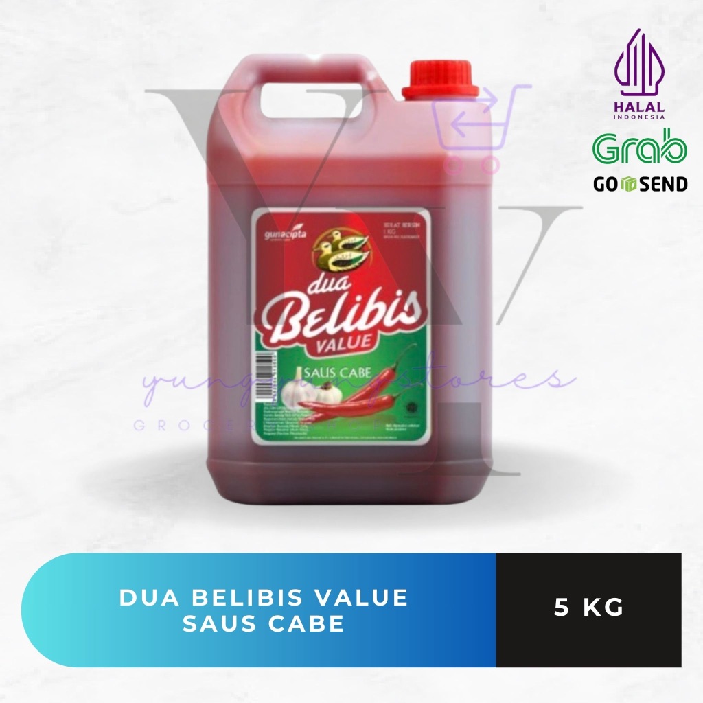 

Saus Cabe Dua Belibis Value Jerigen 5 kg