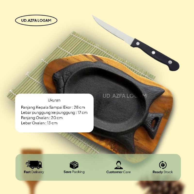 hot plate steak / piring steak ikan