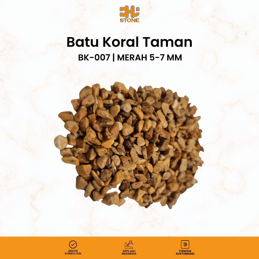 Batu Koral Taman | Batu Alam Taman | Batu Hias Taman BK-007 1kg