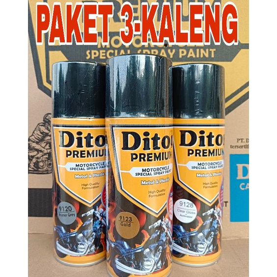 Model Terlaris cat spray PAKET 3 KALENG pilok pilox cat semprot diton premium gold 9123 pilok warna 
