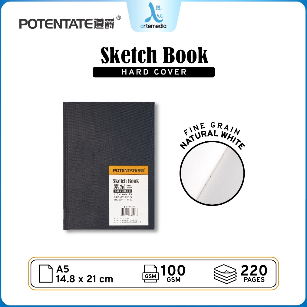 

KODE X89G Potentate Hard Cover A5 Stitch Bound Sketchbook