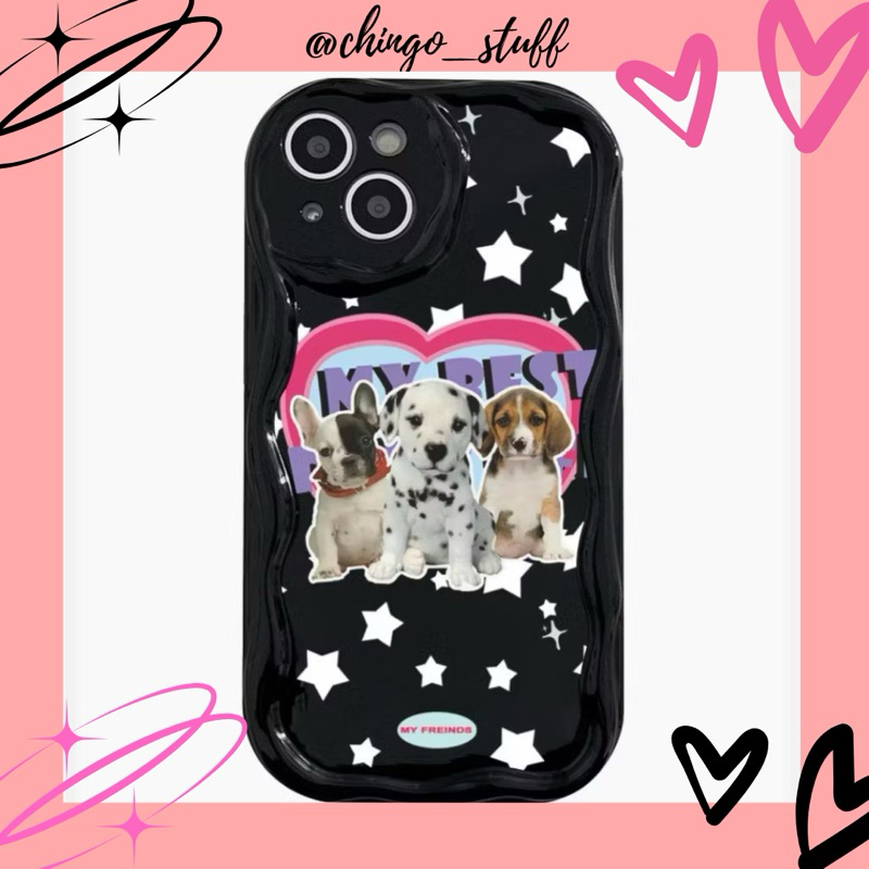 case dog y2k star// case iphone 11 pro, 11 pro max