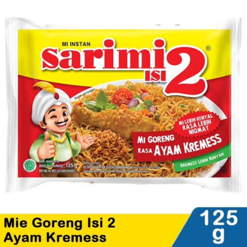 

Sarimi Goreng Isi 2 Ayam Kremes 125gram