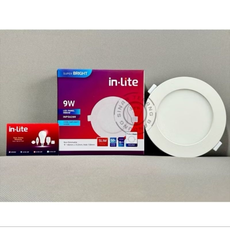 lampu plafon 6 Watt 9watt / lampu plafon kotak persegi 6 Watt / lampu plafon bulat 9watt/ lampu in l