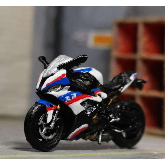 3D Receh Motor BMW S1000RR Skala 1 64 New Aksesoris aksesoris diorama maket miniatur motor diecast M