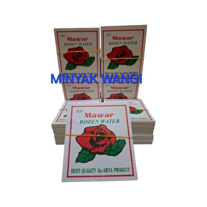 

1 ikat isi 500 lembar kertas/lebel air mawar