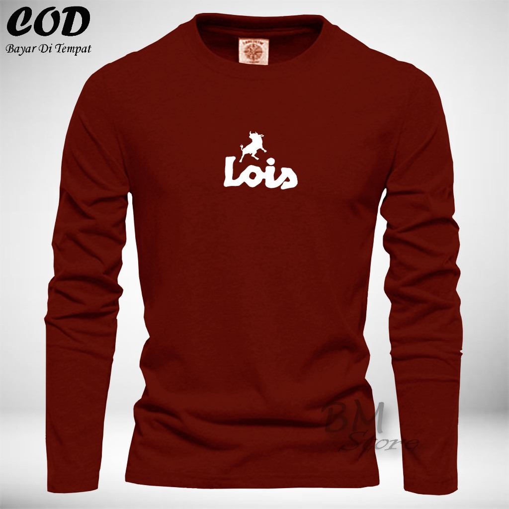 BM Store88 - Kaos Unisex Lengan Panjang Kaos Keren Pria Wanita Baju Casual Print Quality - Kaos Leng