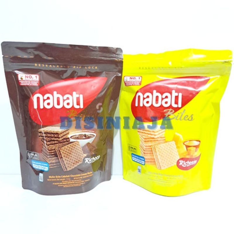 

Richeese Nabati Wafer Bites Choco & Cheese 112gr