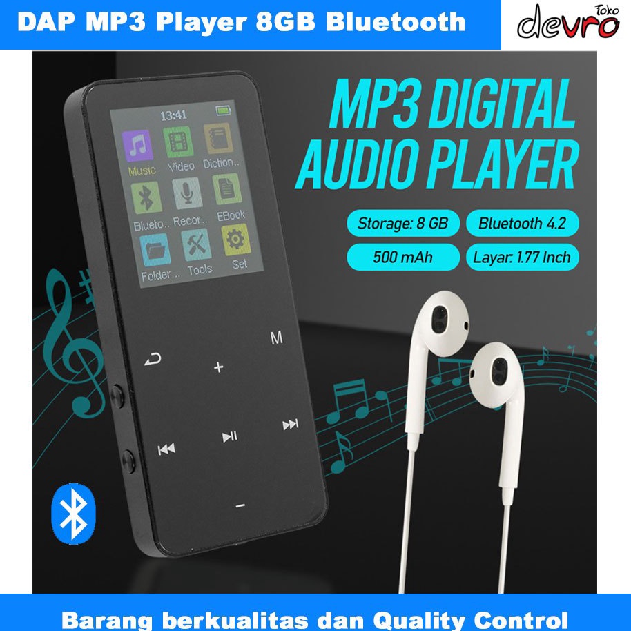 DAP MP3 Digital Audio Player MP4 17 Inch Bluetooth 5mAh  Pemutar Musik MP3 Player  Woramy SD1