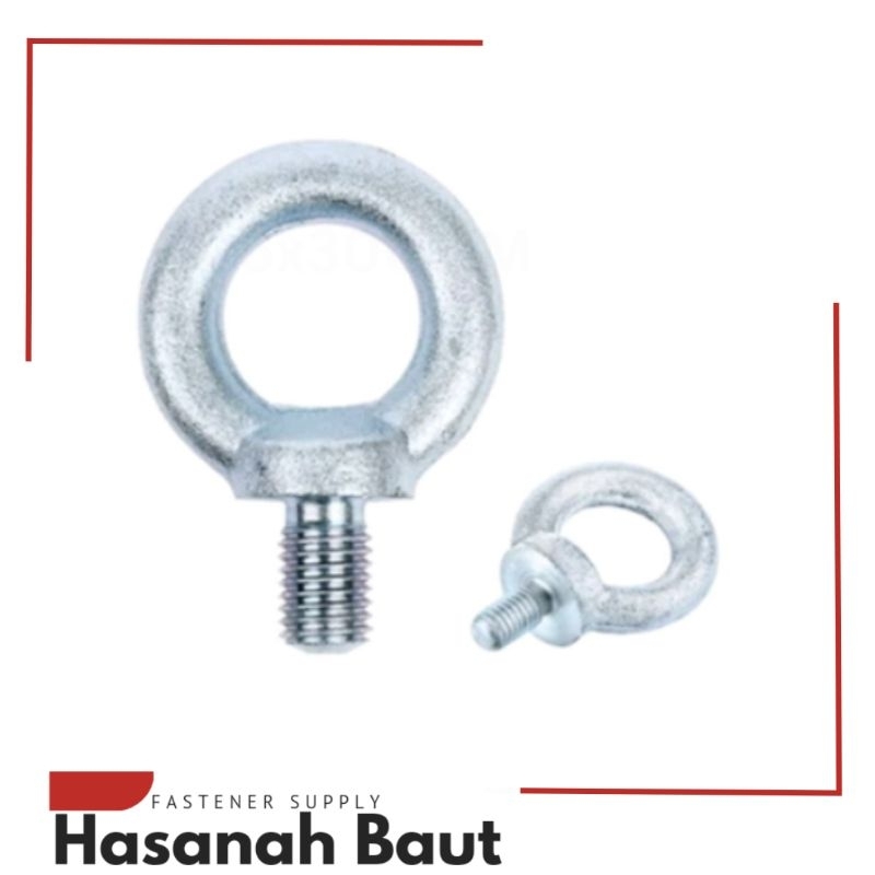 [5 Pcs] Eye Bolt M10 / Baut Mata M10 Galvanis