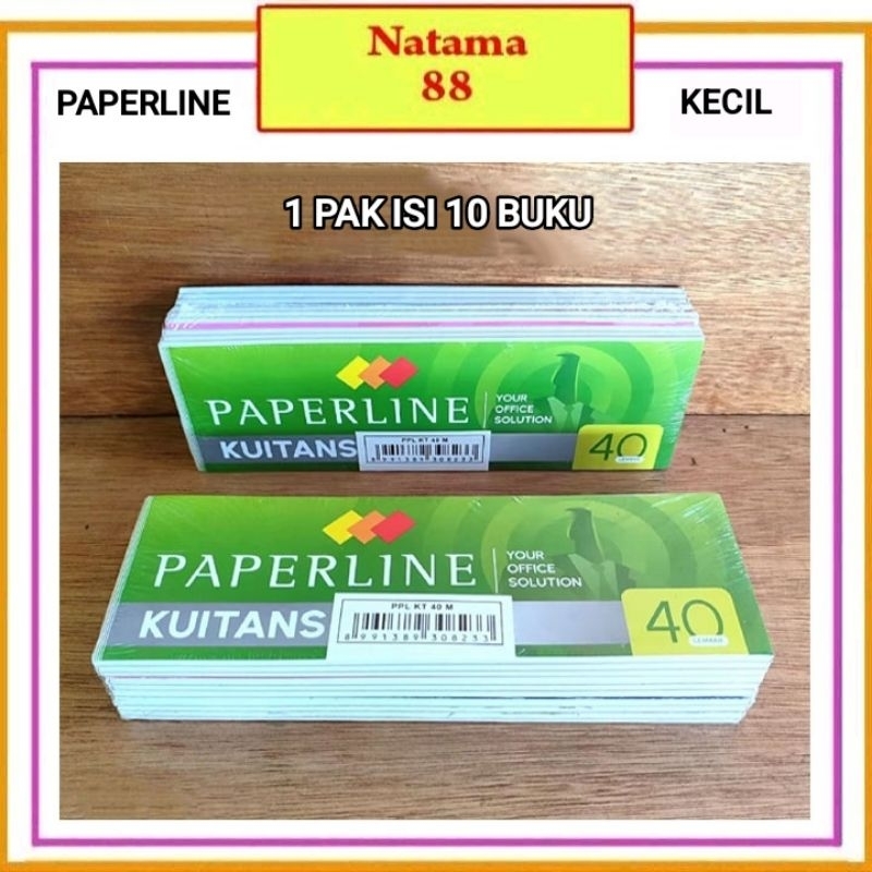 

1 Pak Buku Kwitansi Paperline Kecil isi 10 Buku