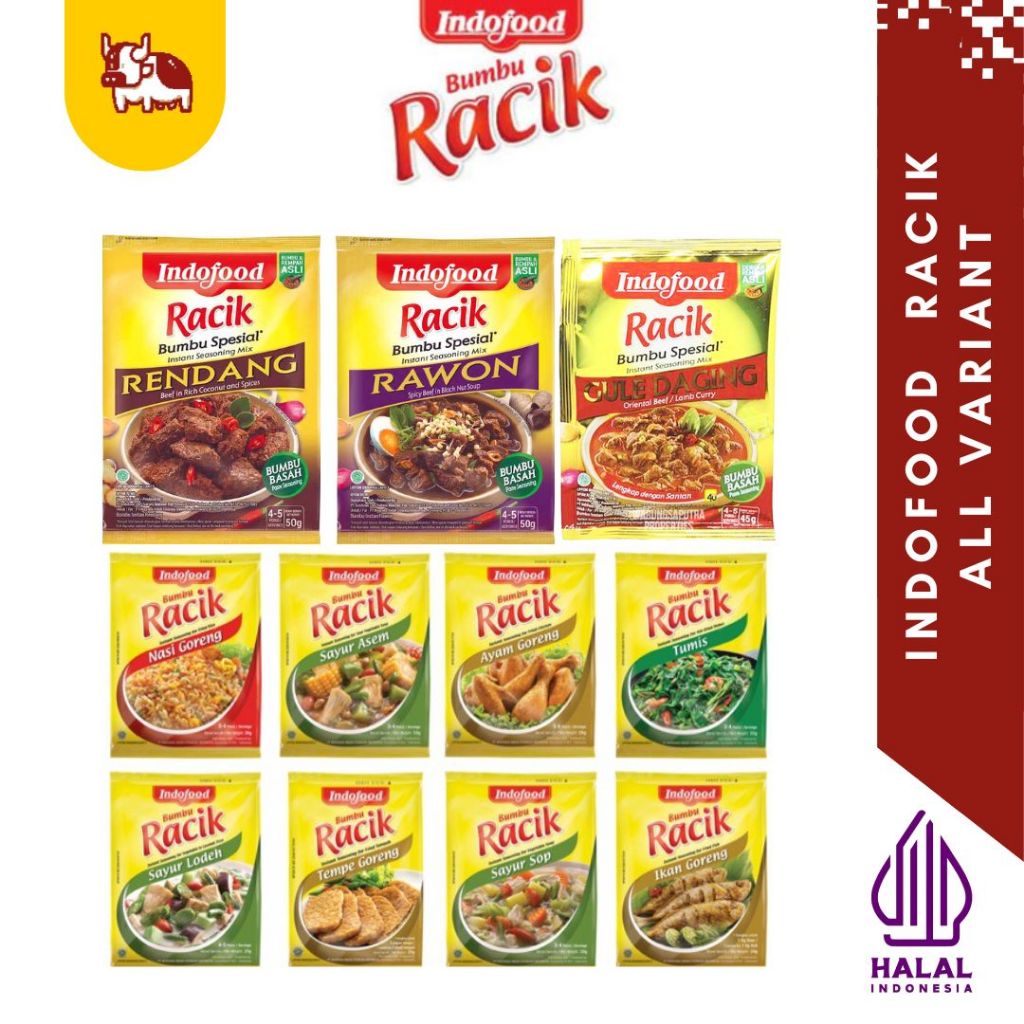 

Indofood Bumbu Racik All Varian | Rendang Ayam Goreng Rempah dll