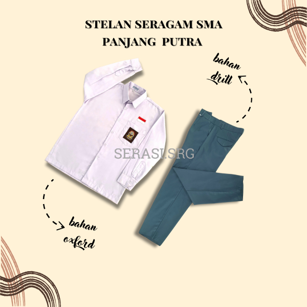 serasi seragam sma stelan panjang|seragam sma putih abu panjang|seragam sma putra|seragam sma cowok