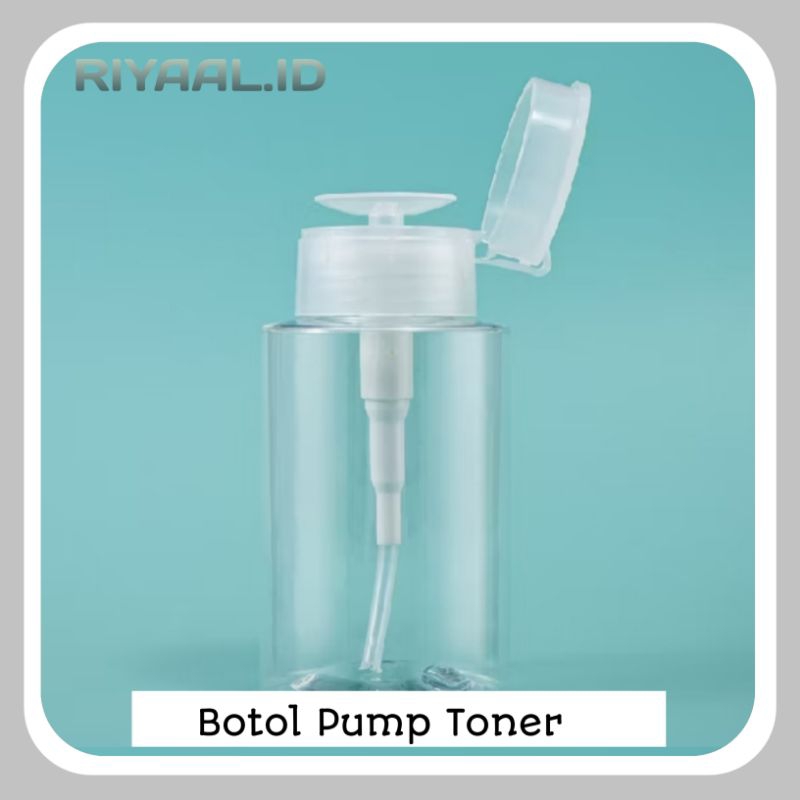 RIYAALID Botol Pump Micellar Water & Toner untuk Makeup Remover - Dispenser Travel Botol Pump Water
