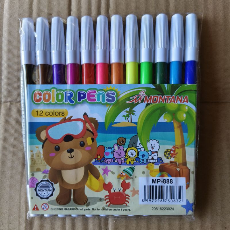 

Spidol Warna 12 Warna Jumbo Merek Montana MP-888