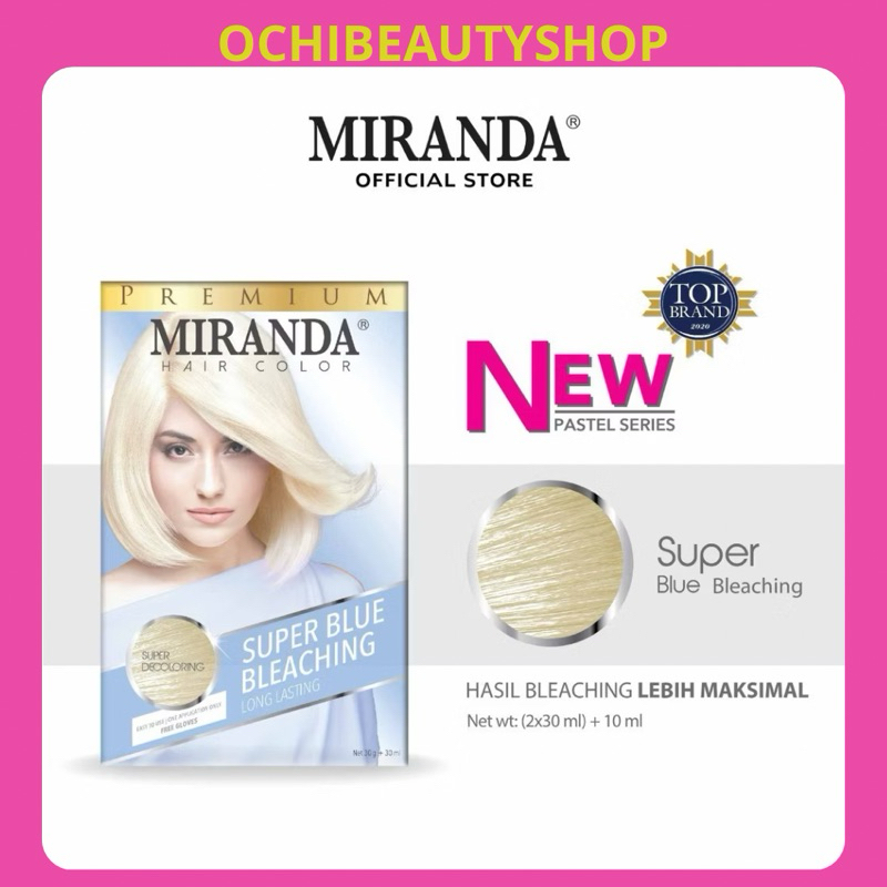 MIRANDA HAIR COLOR SUPER BLUE BLEACHING LONGLASTING | MIRANDA PASTEL SERIES BLEACHING | MIRANDA BLEA