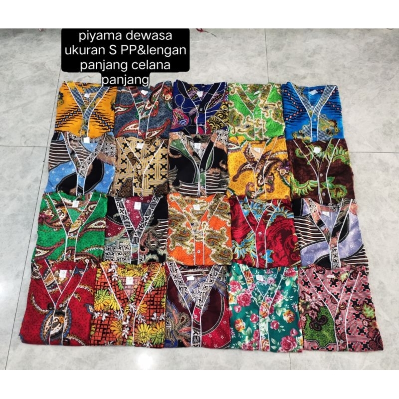 BATIK BAGAN METTA | PIYAMA RANDOM SIZE S | PIYAMA PP & LENGAN PANJANG CELANA PANJANG