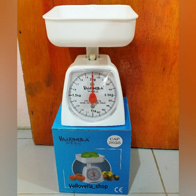 Timbangan dapur 2KG / timbangan kue 2KG /  timbangan tepung Yahomura timbangan jarum plastik
