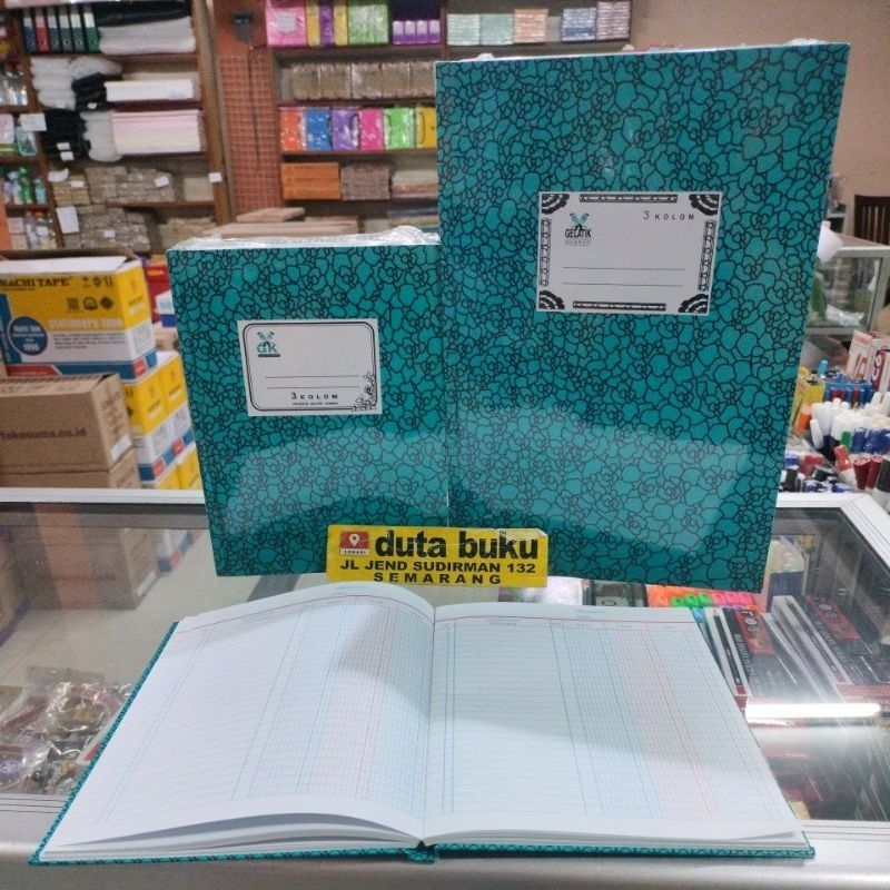 

Buku Kas 3 Kolom Hard Cover Gelatik Kembar Kwarto/Folio
