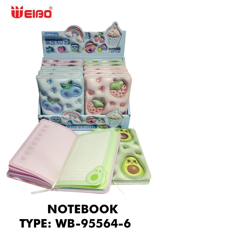 

FYM WEIBO NOTEBOOK TYPE WB-95564-6 UK. 100 X 140MM 96 SHEETS - BUKU CATATAN - BUKU DIARY