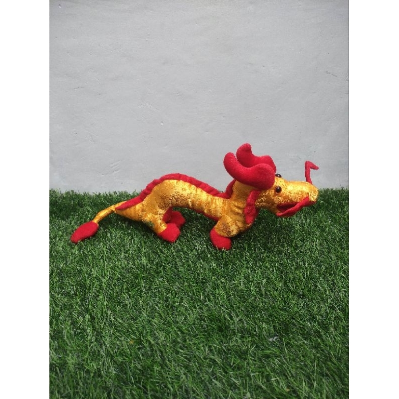 Boneka shio naga kuning like new