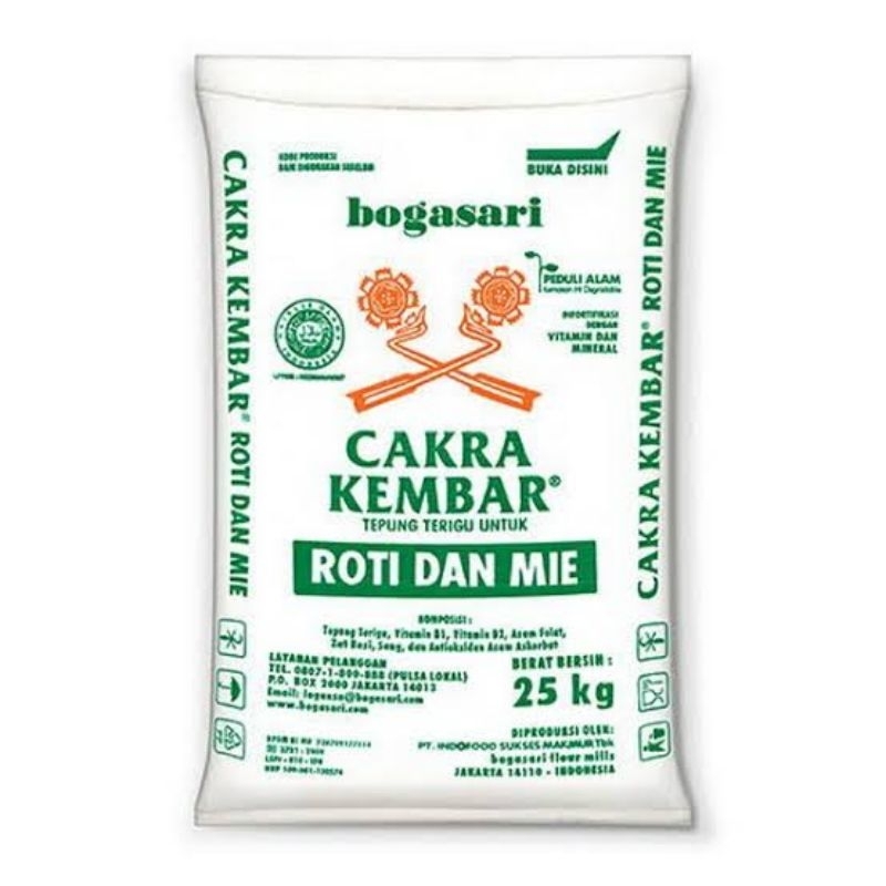 

Cakra Kembar Tepung terigu protein tinggi Timbangan