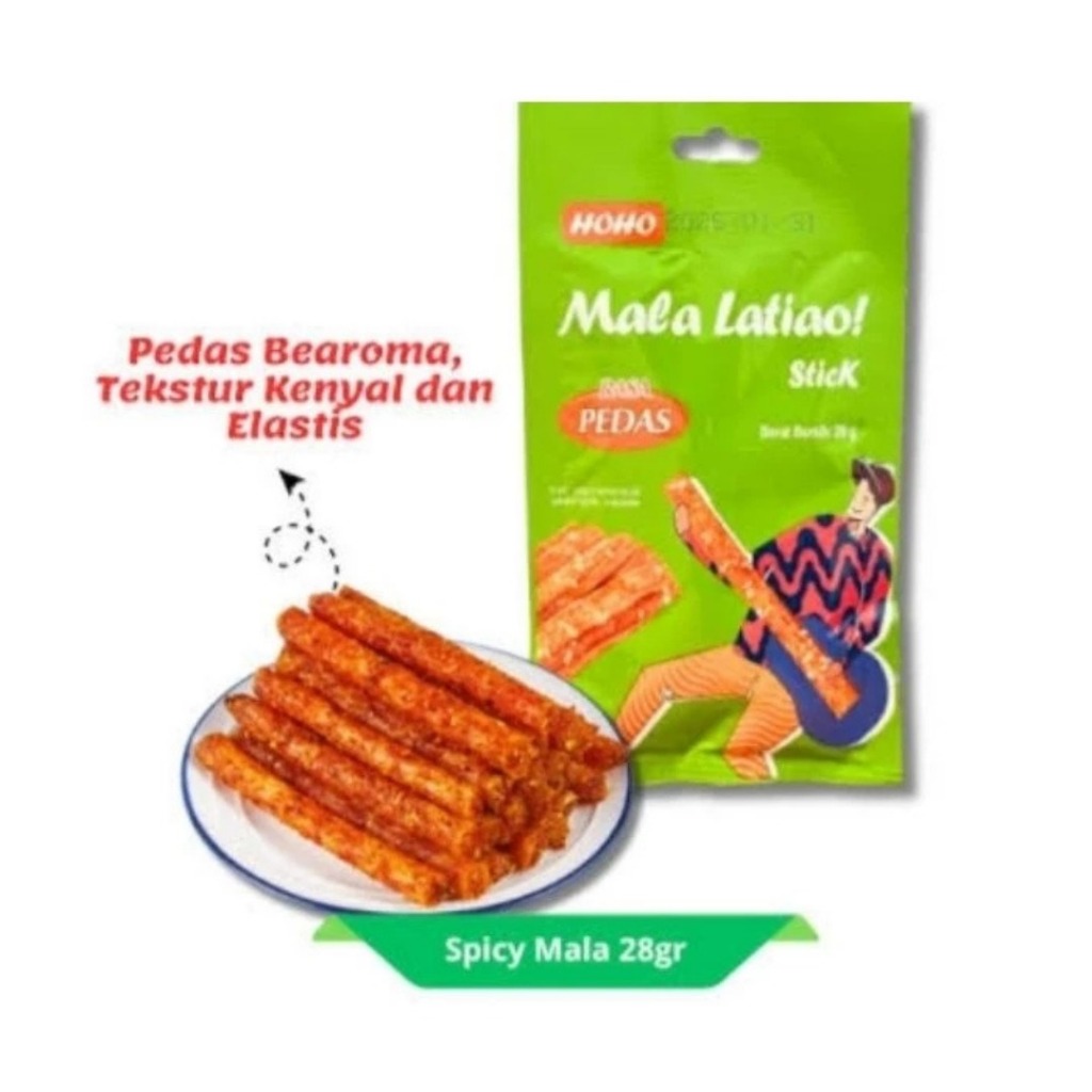 

[TOKO SNACK JKT ] [HALAL ] Hoho Mala Latiao Stick & Mie Cemilan Pedas Snack Vegetarian 28gr