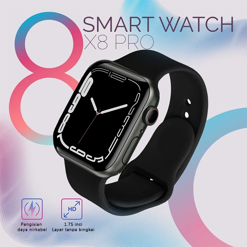 JXRZ Original Smartwatch 8 Pro Max 1.75 Inch Touch Screen 45Mm Air Smart Watch Wanita Pria