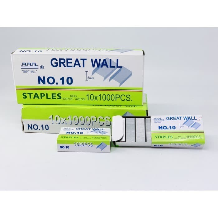 

Isi Staples Kecil Merk Great Wall No. 10