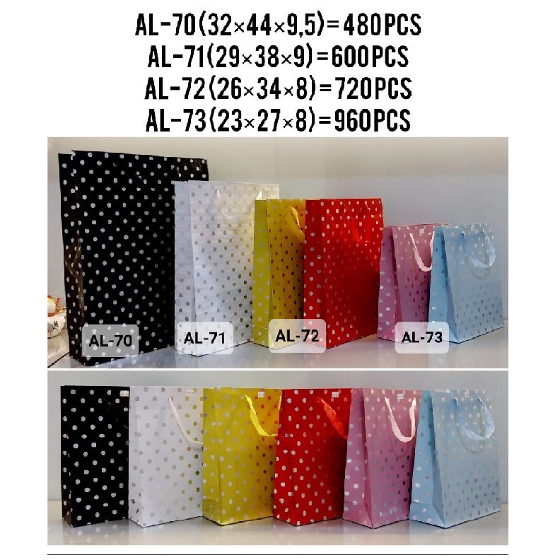 

SHOPPING BAG POLKADOT/BESAR/KECIL/SEDANG/PAPER BAG