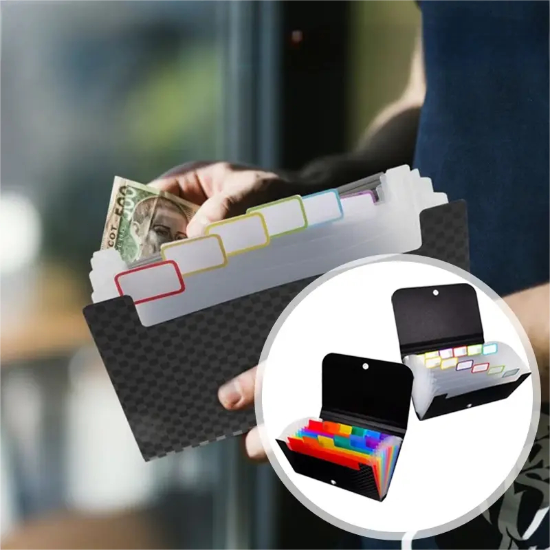 13 Slots Dompet Disiplin Keuangan Dompet Kas Kecil Keuangan Organizer