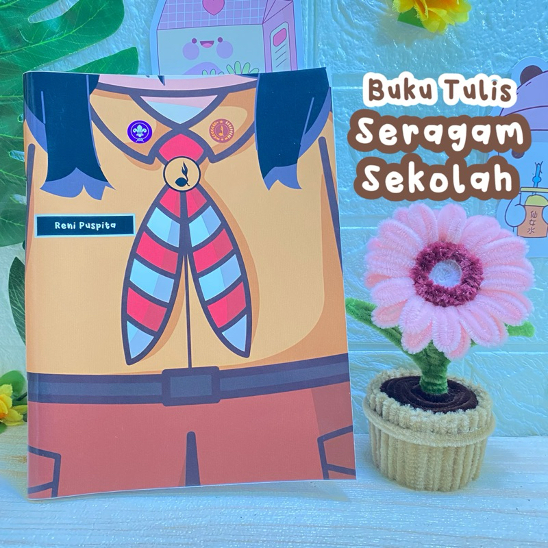 

Buku Tulis A5 58 lembar Seragam Sekolah FREE CUSTOM NAMA