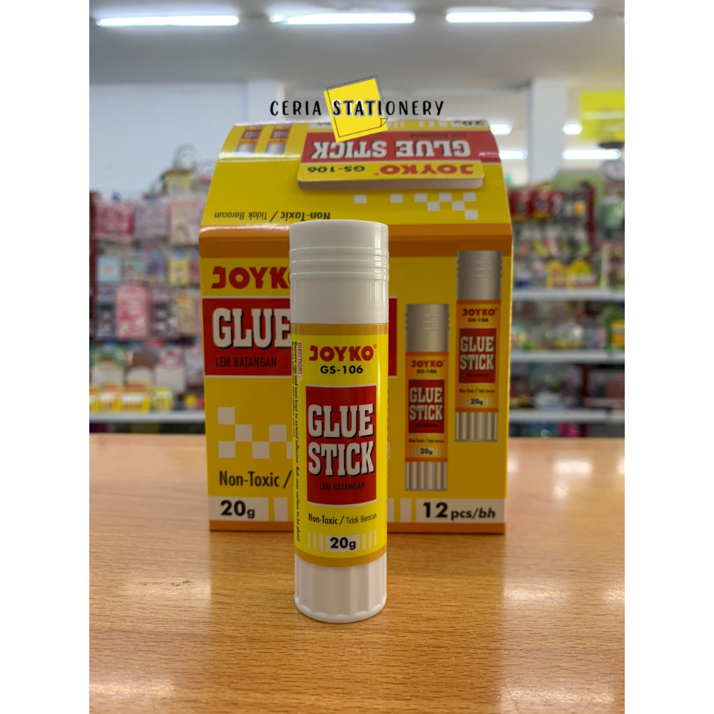 

Lem Glue Stick Joyko 20 Gram GS-106 / Lem Kertas Stik 20 G
