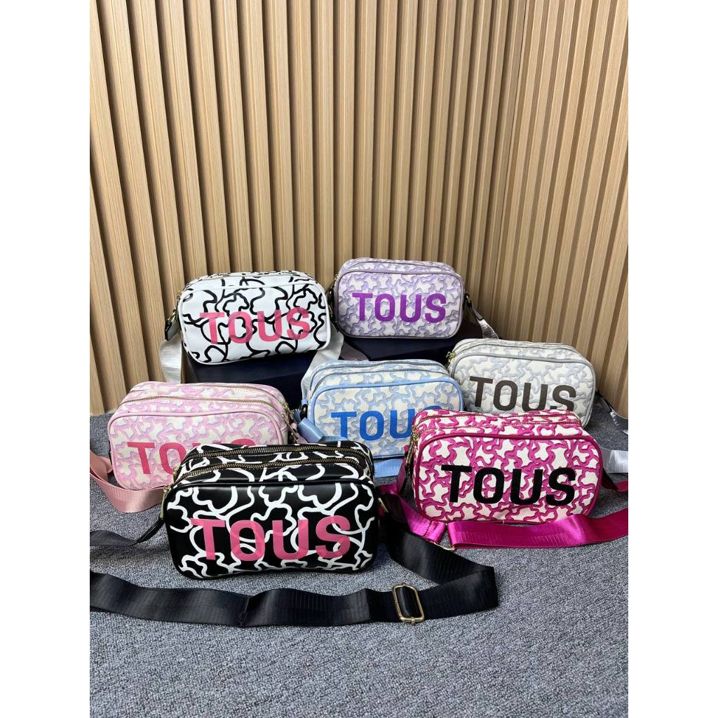 Tous Selempang Tas Wanita 2 Resleting Sling Bag Wanita Terbaru JR8275