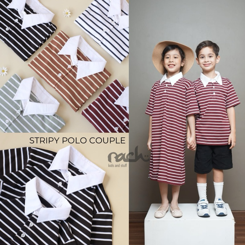 RACHIDKIDS / BAJU COUPLE ANAK / STRIPY POLO COUPLE