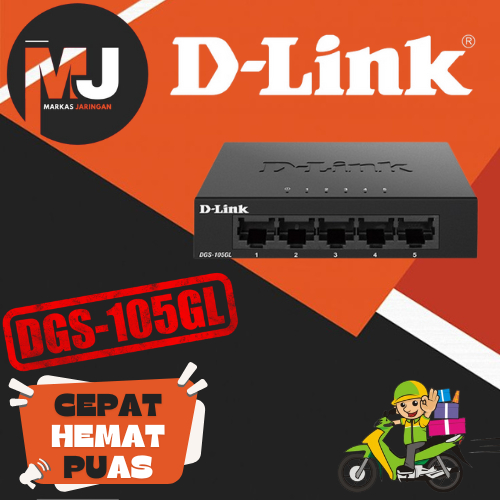 D-LINK DGS-105GL 5-port Gigabit Switch Metal Case Dlink DGS-105 GL