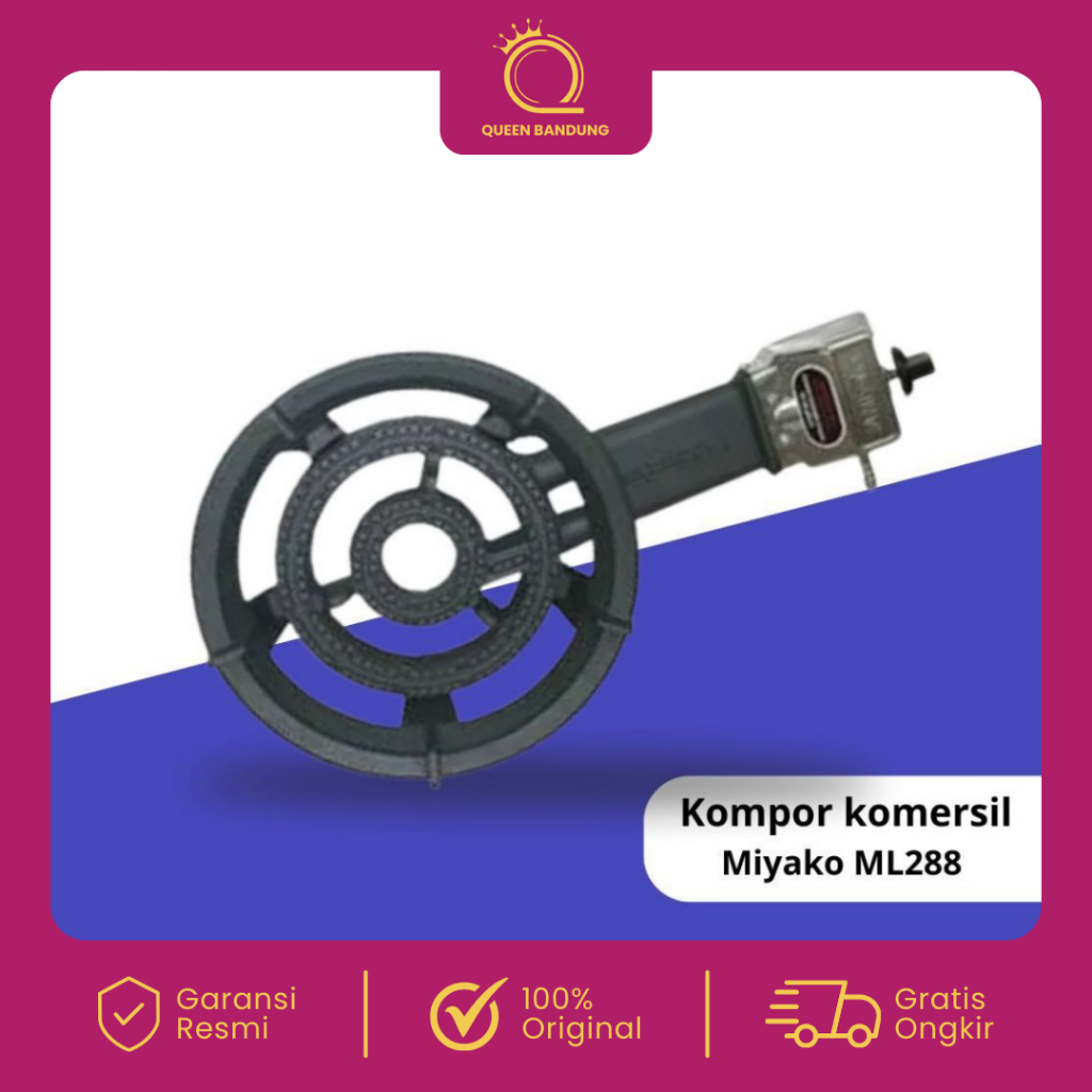 Miyako Kompor Gas 1 Tungku Tekanan Tinggi ML-288 Kompor Gas Komersil