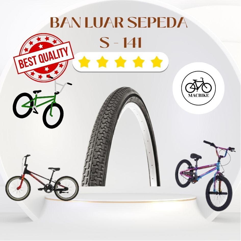 BAN LUAR SEPEDA 12½X1.75X2¼ SWALLOW | BAN LUAR SWALLOW  12½X1.75X2¼ LES MERAH