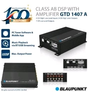 Power Processor Blaupunkt GTD 1407A - Amplifier Blaupunkt Class AB DSP GTD 1407A - Power Amplifier P