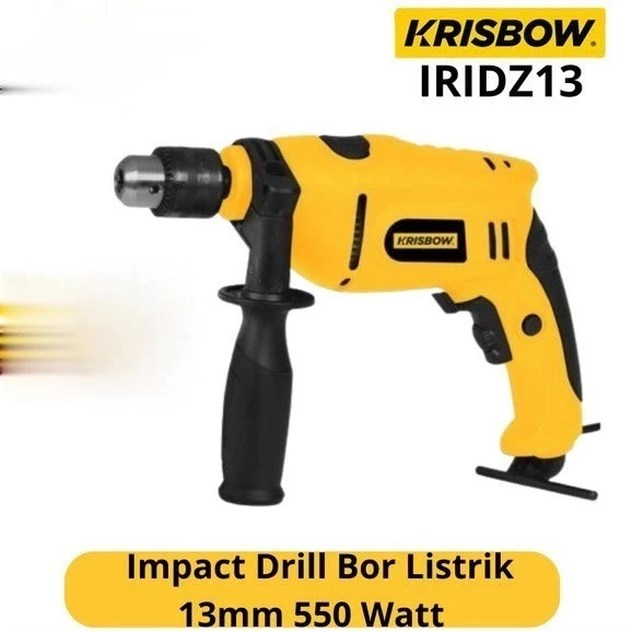 Krisbow IRIDZ13 Impact Drill Bor Listrik 13mm 550Watt 13mm