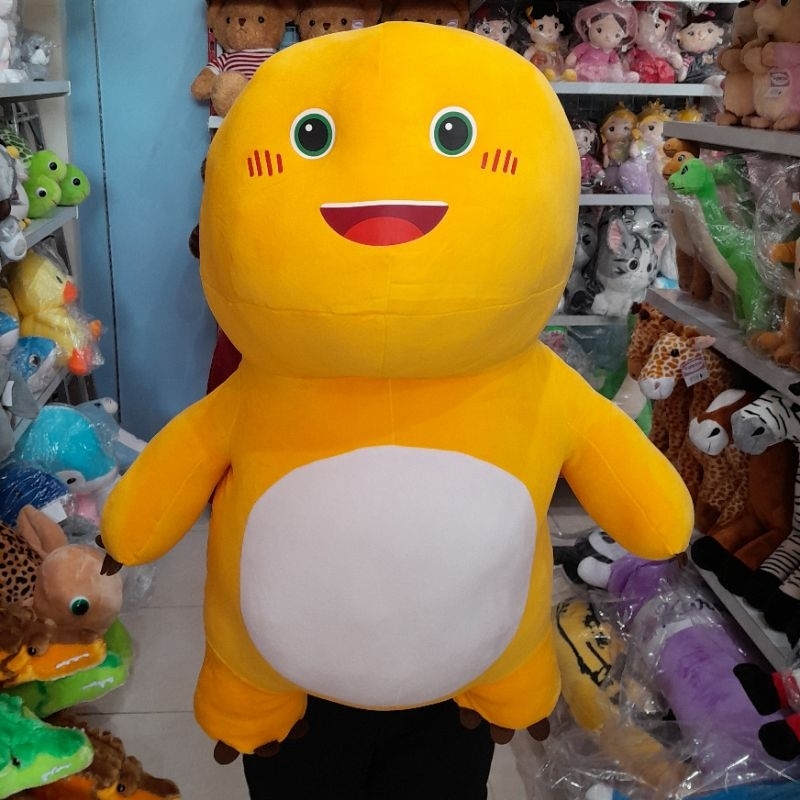 Boneka Dino Kuning Nailong 65cm Lucu Dinosaurus Naloong Nalong Halus Lembut