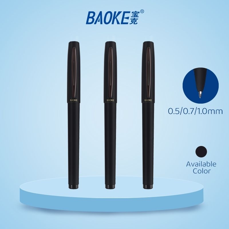 

BAOKE Gel Pen / Pulpen Gel Hitam Pena Menulis Kantor 1.0mm PC3578