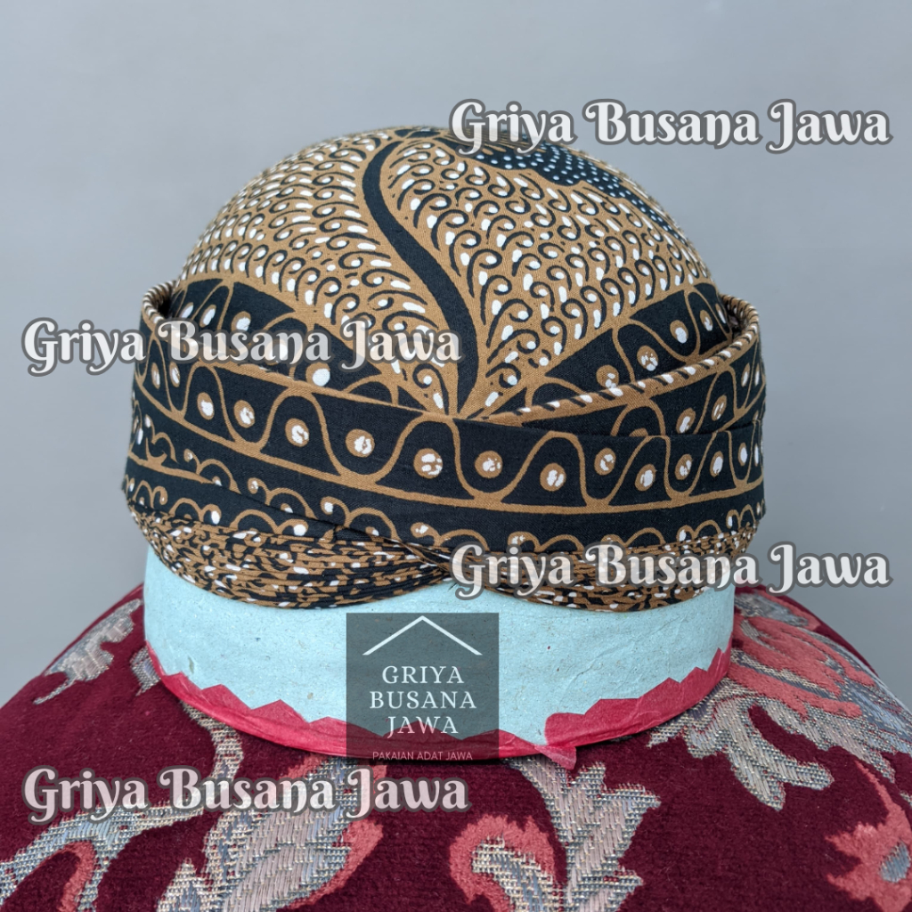 Blangkon Solo Kasatriyan Alusan Batik Kombinasi