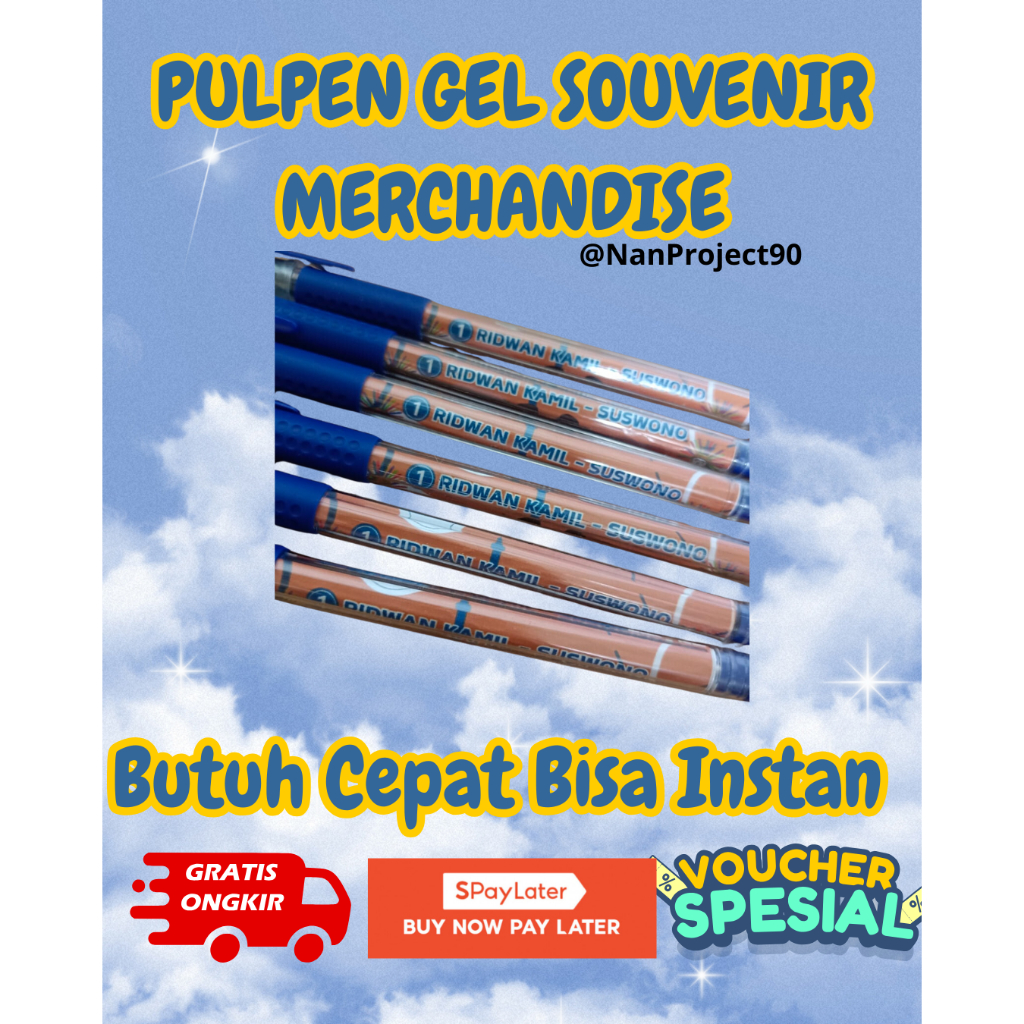 

PULPEN BOLPOIN BALLPOINT SOUVENIR MERCHANDISE PROMOSI CUSTOM DESAIN CETAK LOGO TANPA MINIMAL ORDER