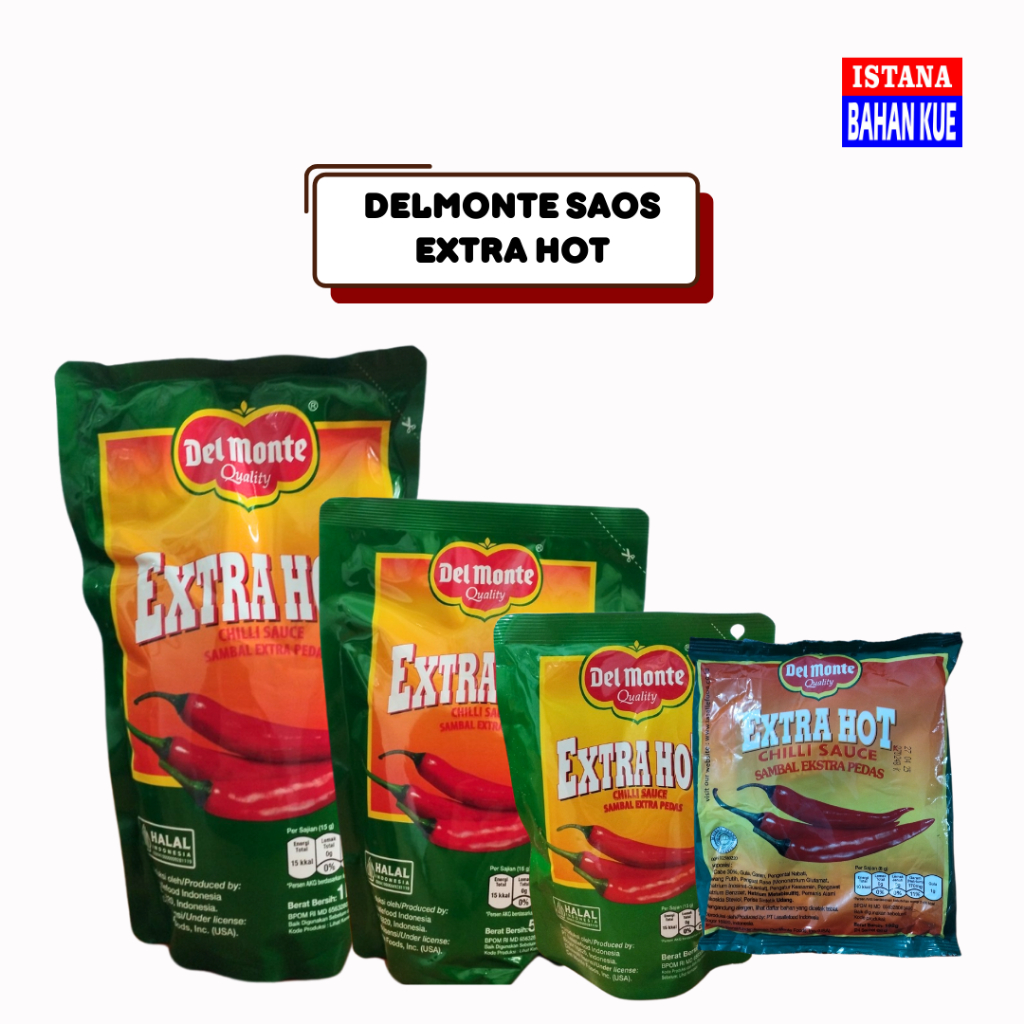 

Delmonte saua extra hot | 1kg | 500 gr | 200gr | 9 gr