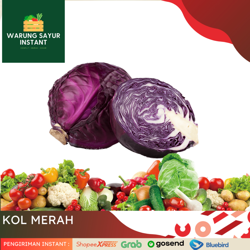 

Kol Ungu Lokal, 500g Sayur Segar Bandung | Warung sayur instant