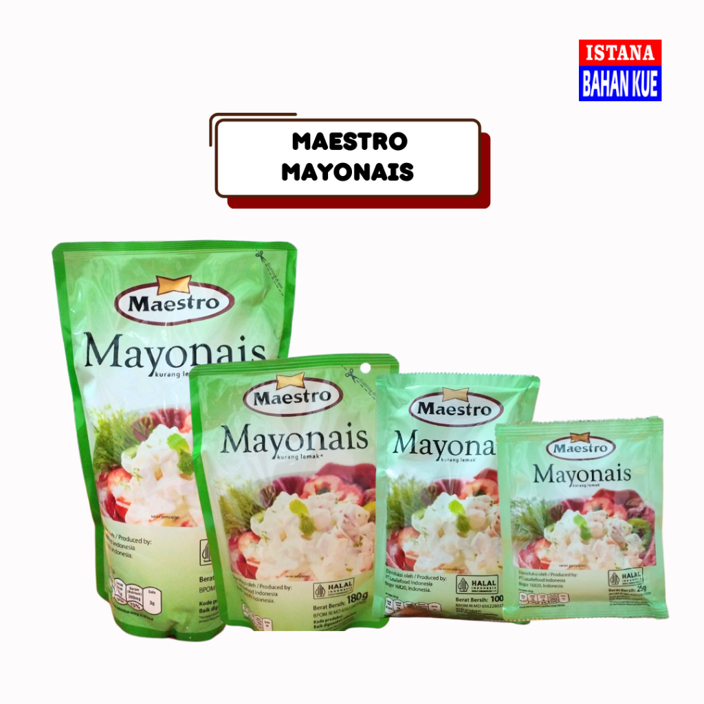 

Mayonais maesro original 1kg | 180gr | 100gr | 25gr